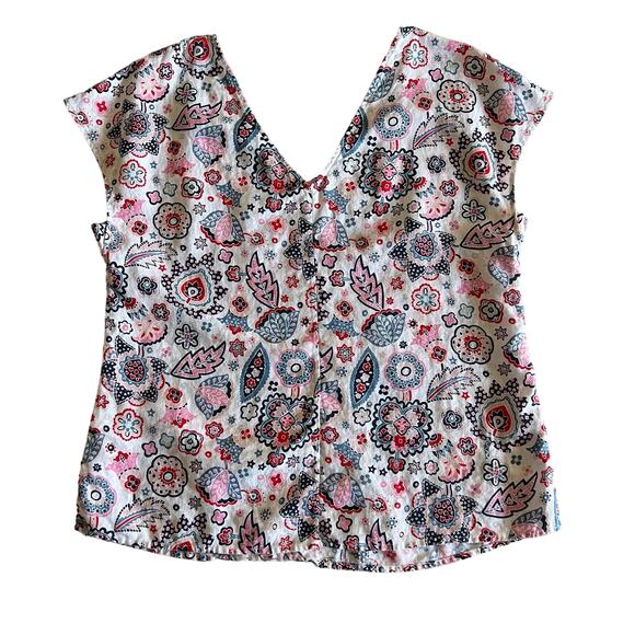 Boden Alexandra Linen Short Sleeve Top - Picture 3 of 5